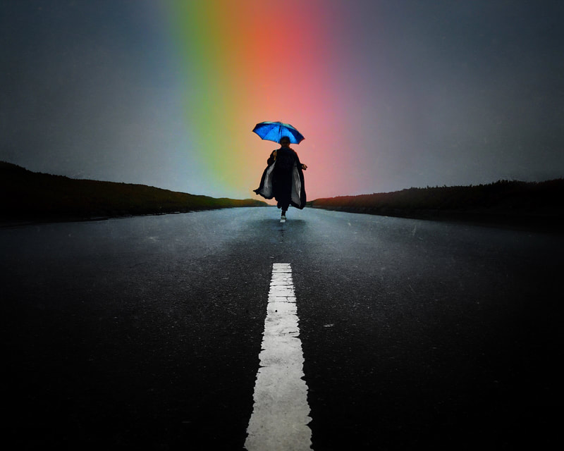 Rainbow-Mobile Photography-Umbrella- John Nieto