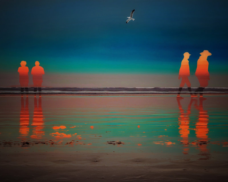 Digital Fine Art-Ocean Beach-San Francisco-mobile photography- john nieto-Pendleton 