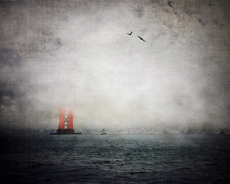 Golden Gate Bridge-Fog-mobile photography-john nieto-digital fine art-San Francisco-Bay Area